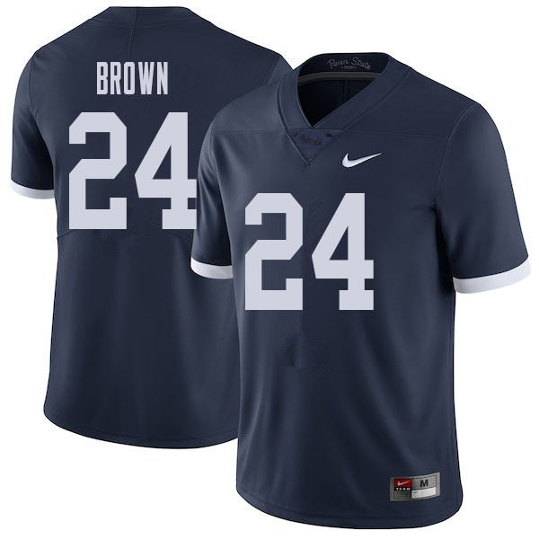 NCAA Nike Men's Penn State Nittany Lions D.J. Brown #24 College Football Authentic Throwback Navy Stitched Jersey WUO2498EO